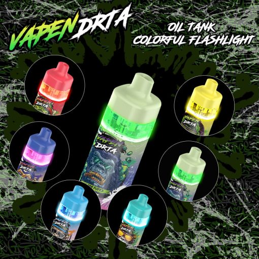 VAPEN DRTA 12000 Puffs Disposable RTA Vape Refillable Refilling No-Leaking OCS Oil Coil Seperation Airflow Control Device USB Rechargeable vapsolo razzbar tastfog happ bar