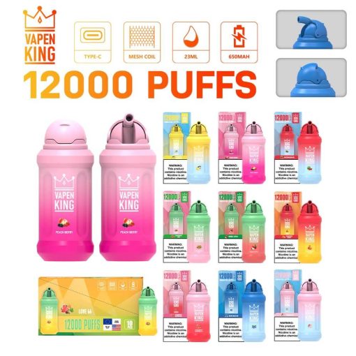 VAPEN KING 12000 Puffs Disposable Vape wga Fumot RandM Aroma Bang Box Vaper Wape Popular Flavors Wholesale Cheap Factory