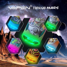 VAPEN MARS 9000 Puff Disposable Vape RANDM Tornado 9K Bottom RGB Light Best Flavors Ack Vaper Wape