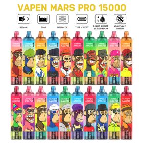 VAPEN MARS Pro 15000Puffs Tornado Disposable Vape MESH Coil Oil Capacity Power Screen Indicator Puff Vaper Wape RandM Fumot 15K Flavors