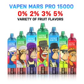 VAPEN MARS Pro 15000Puffs Tornado Disposable Vape MESH Coil Oil Capacity Power Screen Indicator Puff Vaper Wape RandM Fumot 15K Flavors