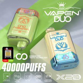 2025 VAPEN DUO 40K Puff 2in1 Switch Double Flavors 40000 Puffs Disposable Electronic Cigarette Wholesale I Vape Pen Vaper Dual Tank Coil EU Warehouse Fast Shipping Vapsolo Twins Triple 20000 30000 puff