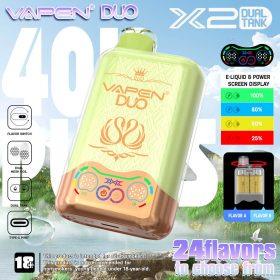 2025 VAPEN DUO 40K Puff 2in1 Switch Double Flavors 40000 Puffs Disposable Electronic Cigarette Wholesale I Vape Pen Vaper Dual Tank Coil EU Warehouse Fast Shipping Vapsolo Twins Triple 20000 30000 puff