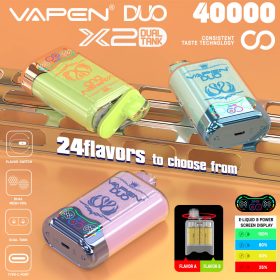 2025 VAPEN DUO 40K Puff 2in1 Switch Double Flavors 40000 Puffs Disposable Electronic Cigarette Wholesale I Vape Pen Vaper Dual Tank Coil EU Warehouse Fast Shipping Vapsolo Twins Triple 20000 30000 puff